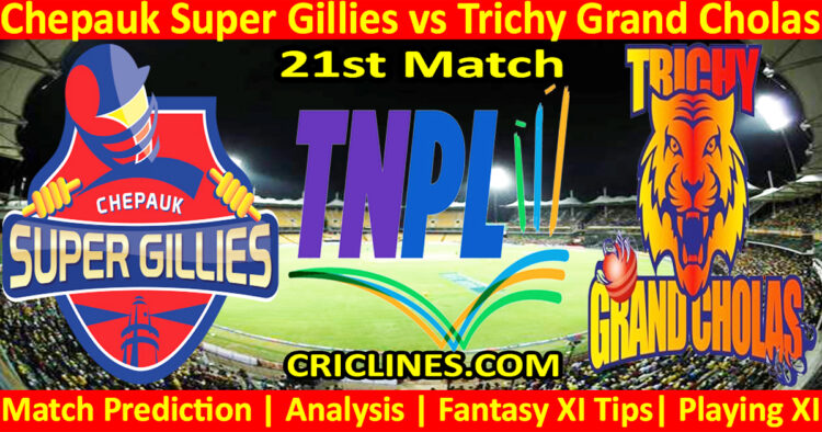 Today Match Prediction-CSG vs TGC-TNPL T20 2025-21st Match-Who Will Win