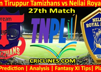 Today Match Prediction-IDT vs NRK-TNPL T20 2025-27th Match-Who Will Win