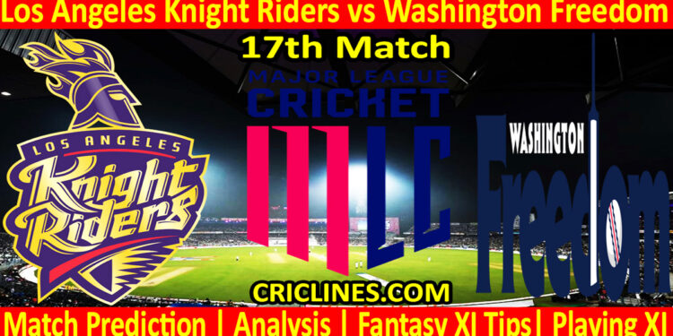 Today Match Prediction-LAKR vs WAF-MLC T20 2025-17th Match-Who Will Win