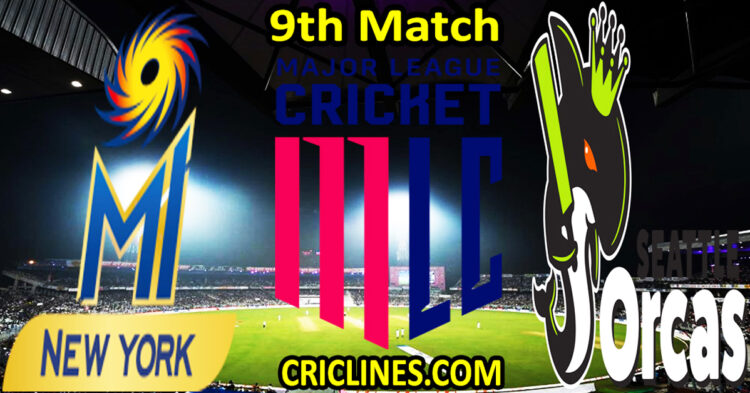 Today Match Prediction-MI New York vs Seattle Orcas-MLC T20 2025-9th Match-Who Will Win