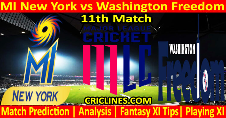 Today Match Prediction-MINY vs WAF-MLC T20 2025-11th Match-Who Will Win