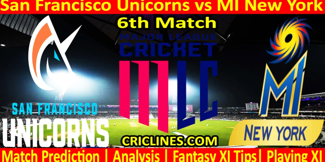 Today Match Prediction-SFU vs MINY-MLC T20 2025-6th Match-Who Will Win