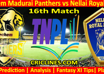 Today Match Prediction-SMP vs NRK-TNPL T20 2025-16th Match-Who Will Win