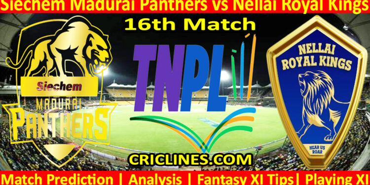 Today Match Prediction-SMP vs NRK-TNPL T20 2025-16th Match-Who Will Win