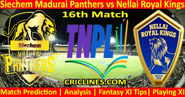 Today Match Prediction-SMP vs NRK-TNPL T20 2025-16th Match-Who Will Win