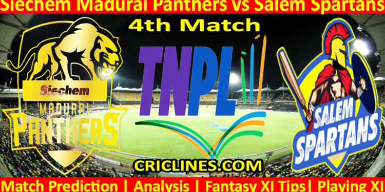 Today Match Prediction-SMP vs SS-TNPL T20 2025-4th Match-Who Will Win