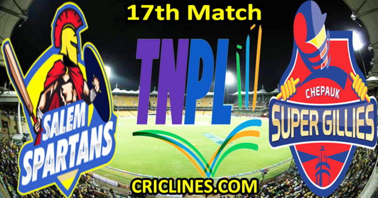 Today Match Prediction-Salem Spartans vs Chepauk Super Gillies-TNPL T20 2025-17th Match-Who Will Win