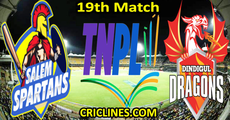 Today Match Prediction-Salem Spartans vs Dindigul Dragons-TNPL T20 2025-19th Match-Who Will Win