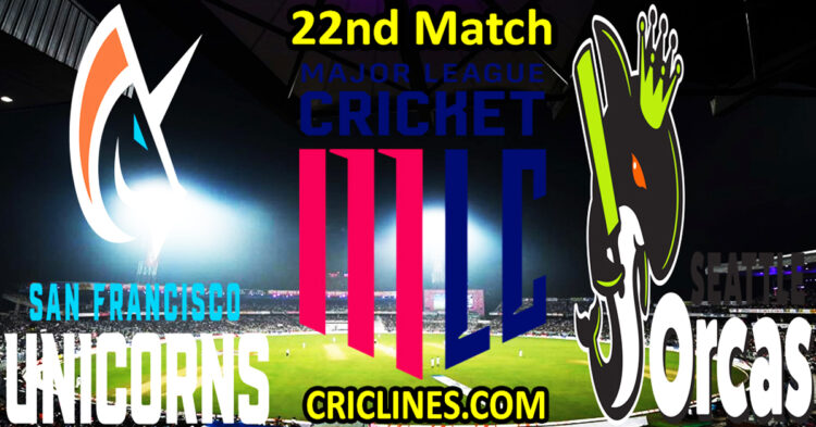 Today Match Prediction-San Francisco Unicorns vs Seattle Orcas-MLC T20 2025-22nd Match-Who Will Win