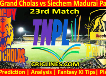 Today Match Prediction-TGC vs SMP-TNPL T20 2025-23rd Match-Who Will Win