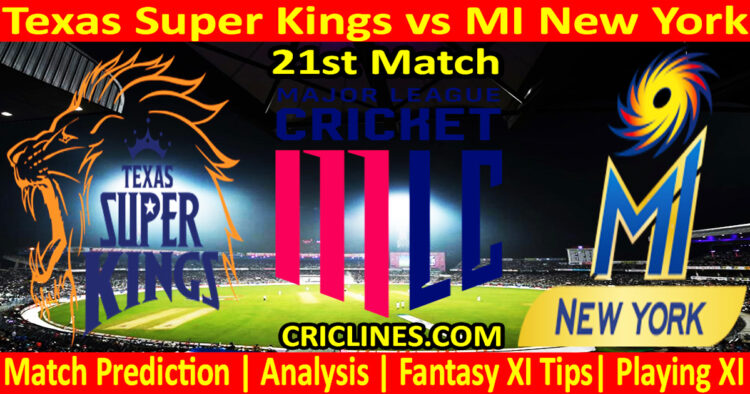 Today Match Prediction-TSK vs MINY-MLC T20 2025-21st Match-Who Will Win