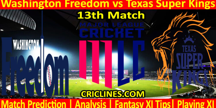 Today Match Prediction-WAF vs TSK-MLC T20 2025-13th Match-Who Will Win