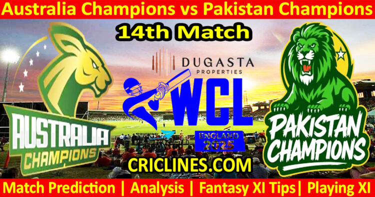 AUSC vs PAKC-Today Match Prediction-WCL T20 2025-14th Match-Who Will Win