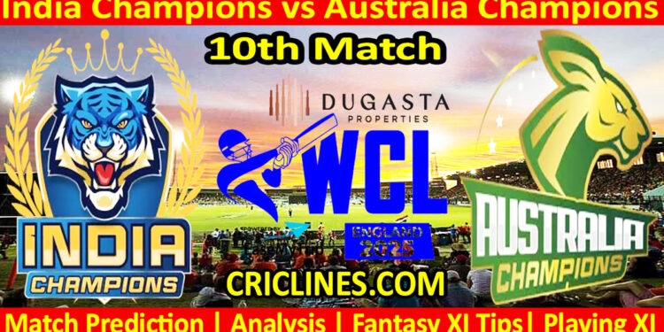 INDC vs AUSC-Today Match Prediction-WCL T20 2025-10th Match-Who Will Win