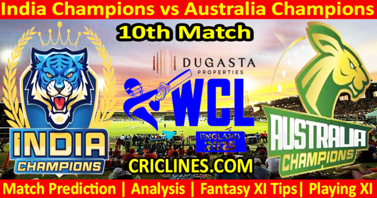INDC vs AUSC-Today Match Prediction-WCL T20 2025-10th Match-Who Will Win