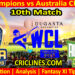 INDC vs AUSC-Today Match Prediction-WCL T20 2025-10th Match-Who Will Win