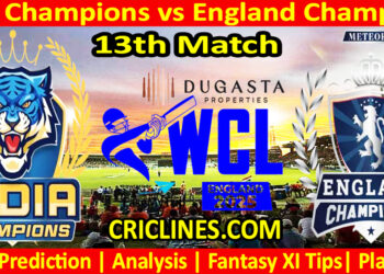 INDC vs ENGC-Today Match Prediction-WCL T20 2025-13th Match-Who Will Win