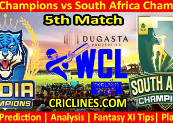 INDC vs SAC-Today Match Prediction-WCL T20 2025-5th Match-Who Will Win