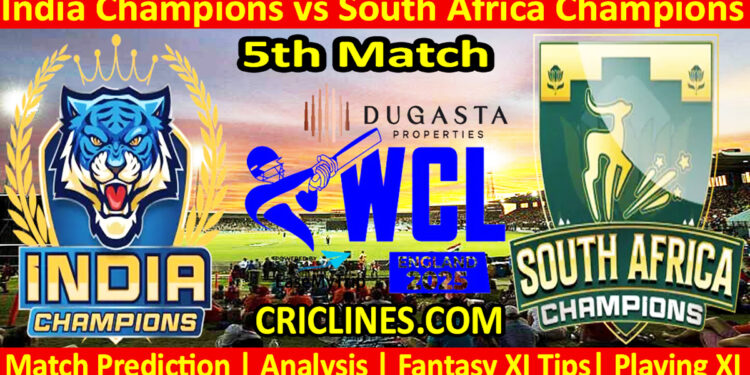 INDC vs SAC-Today Match Prediction-WCL T20 2025-5th Match-Who Will Win