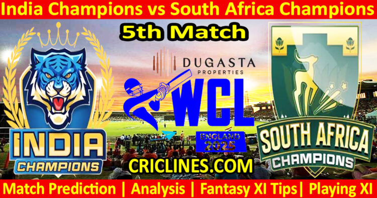 INDC vs SAC-Today Match Prediction-WCL T20 2025-5th Match-Who Will Win