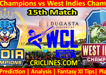 INDC vs WIC-Today Match Prediction-WCL T20 2025-15th Match-Who Will Win