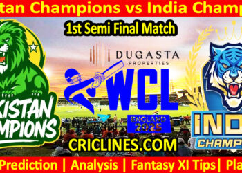 PAKC vs INDC-Today Match Prediction-WCL T20 2025-1st Semi Final Match-Who Will Win