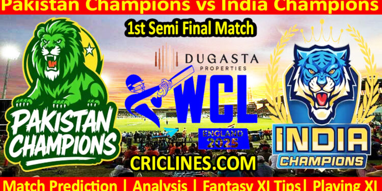 PAKC vs INDC-Today Match Prediction-WCL T20 2025-1st Semi Final Match-Who Will Win