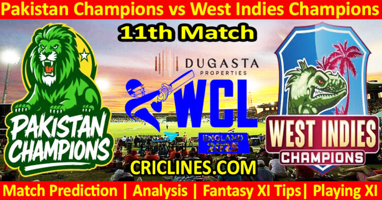 PAKC vs WIC-Today Match Prediction-WCL T20 2025-11th Match-Who Will Win