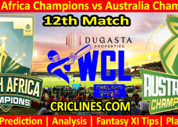 SAC vs AUSC-Today Match Prediction-WCL T20 2025-12th Match-Who Will Win