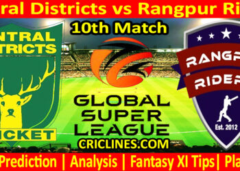 Today Match Prediction-CD vs RR-Dream11-GSL T20-2025-10th Match-Who Will Win