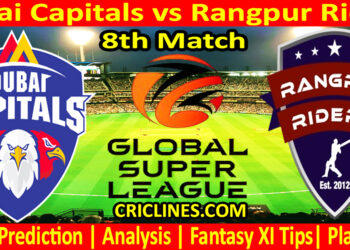 Today Match Prediction-DC vs RR-Dream11-GSL T20-2025-8th Match-Who Will Win