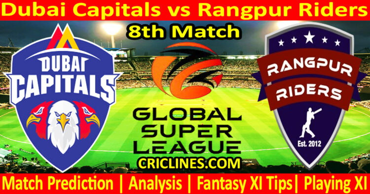 Today Match Prediction-DC vs RR-Dream11-GSL T20-2025-8th Match-Who Will Win