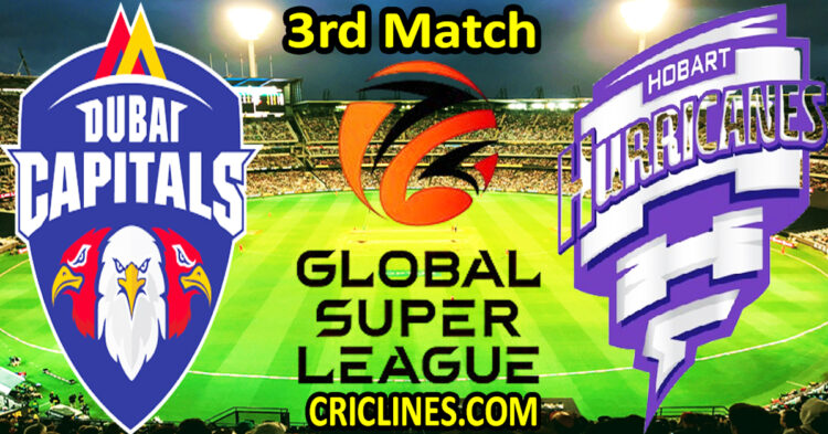 Today Match Prediction-Dubai Capitals vs Hobart Hurricanes-Dream11-GSL T20-2025-3rd Match-Who Will Win