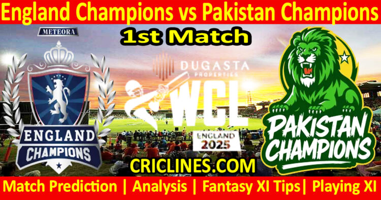 Today Match Prediction-ENGC vs PAKC-WCL T20 2025-1st Match-Who Will Win