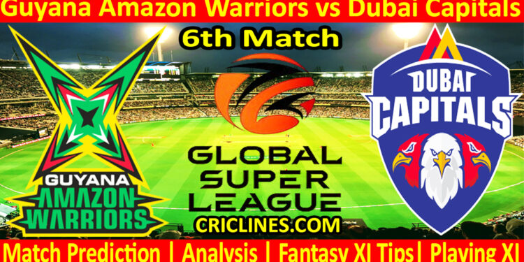 Today Match Prediction-GAW vs DC-Dream11-GSL T20-2025-6th Match-Who Will Win