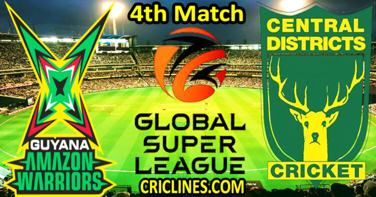 Today Match Prediction-Guyana Amazon Warriors vs Central Districts-Dream11-GSL T20-2025-4th Match-Who Will Win