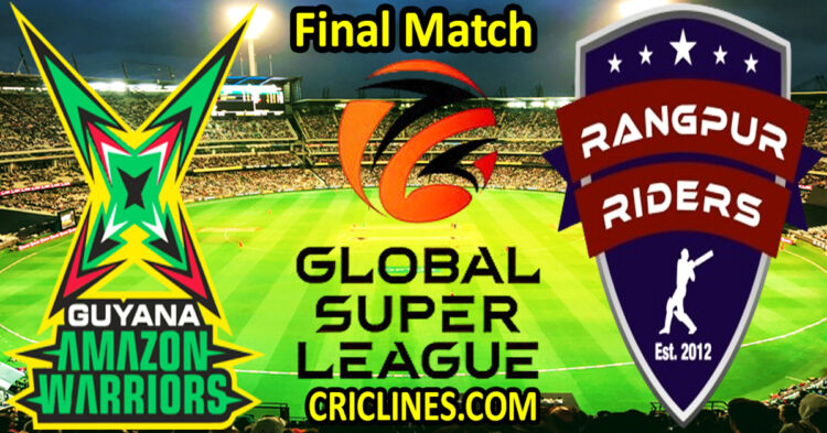 Today Match Prediction-Guyana Amazon Warriors vs Rangpur Riders-Dream11-GSL T20-2025-Final Match-Who Will Win