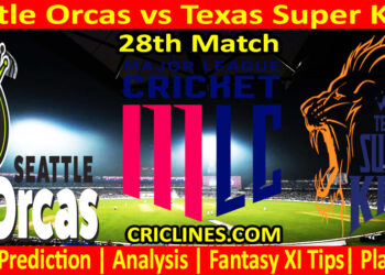 Today Match Prediction-SO vs TSK-MLC T20 2025-28th Match-Who Will Win