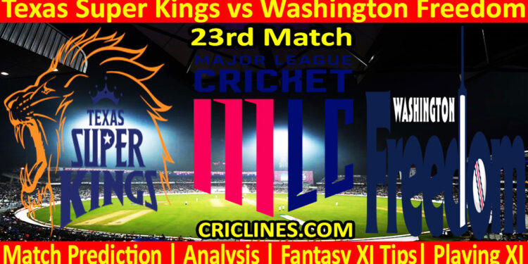 Today Match Prediction-TSK vs WAF-MLC T20 2025-23rd Match-Who Will Win