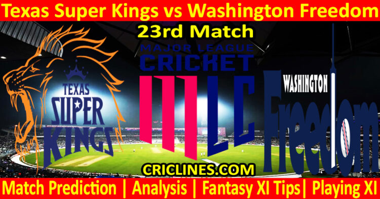 Today Match Prediction-TSK vs WAF-MLC T20 2025-23rd Match-Who Will Win