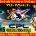 ABF vs TKR-Today Match Prediction-CPL T20 2025-7th Match-Who Will Win