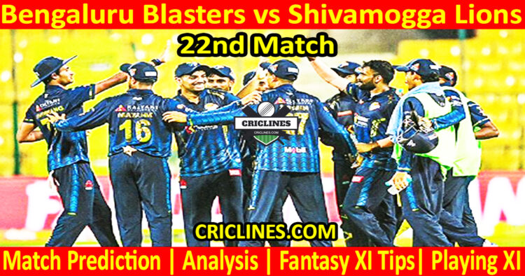 BBS vs SLS-Today Match Prediction-Dream11-Maharaja Trophy KSCA T20-2025-22nd Match-Who Will Win