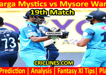 GMS vs MWS-Today Match Prediction-Dream11-Maharaja Trophy KSCA T20-2025-19th Match-Who Will Win