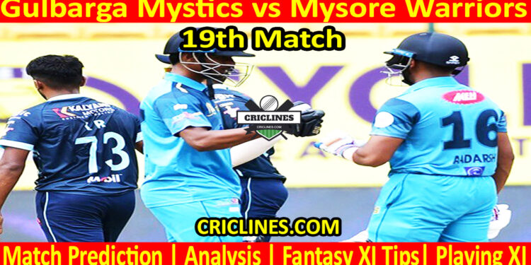 GMS vs MWS-Today Match Prediction-Dream11-Maharaja Trophy KSCA T20-2025-19th Match-Who Will Win