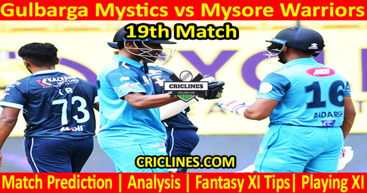 GMS vs MWS-Today Match Prediction-Dream11-Maharaja Trophy KSCA T20-2025-19th Match-Who Will Win