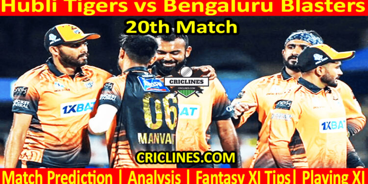 HTS vs BBS-Today Match Prediction-Dream11-Maharaja Trophy KSCA T20-2025-20th Match-Who Will Win