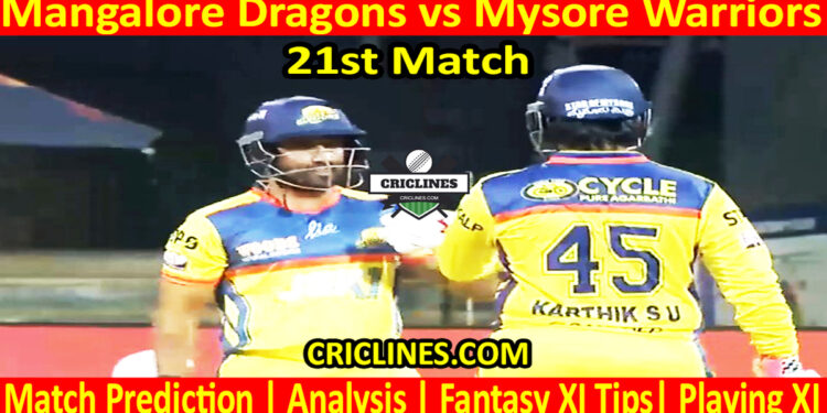 MDS vs MWS-Today Match Prediction-Dream11-Maharaja Trophy KSCA T20-2025-21st Match-Who Will Win
