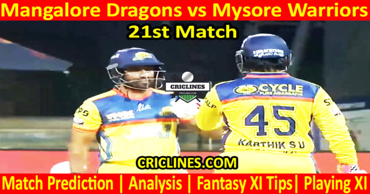 MDS vs MWS-Today Match Prediction-Dream11-Maharaja Trophy KSCA T20-2025-21st Match-Who Will Win