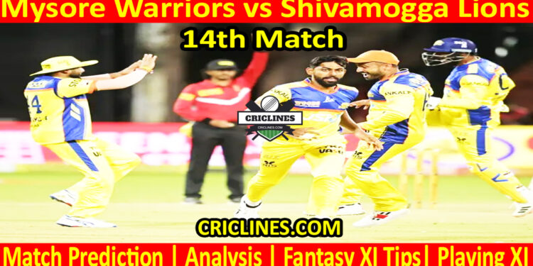 MWS vs SLS-Today Match Prediction-Dream11-Maharaja Trophy KSCA T20-2025-14th Match-Who Will Win