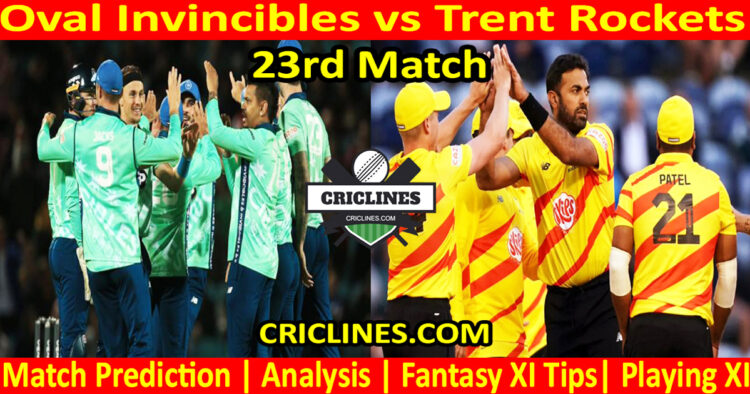 OVI vs TRS-Today Match Prediction-The Hundred League-2025-23rd Match-Who Will Win